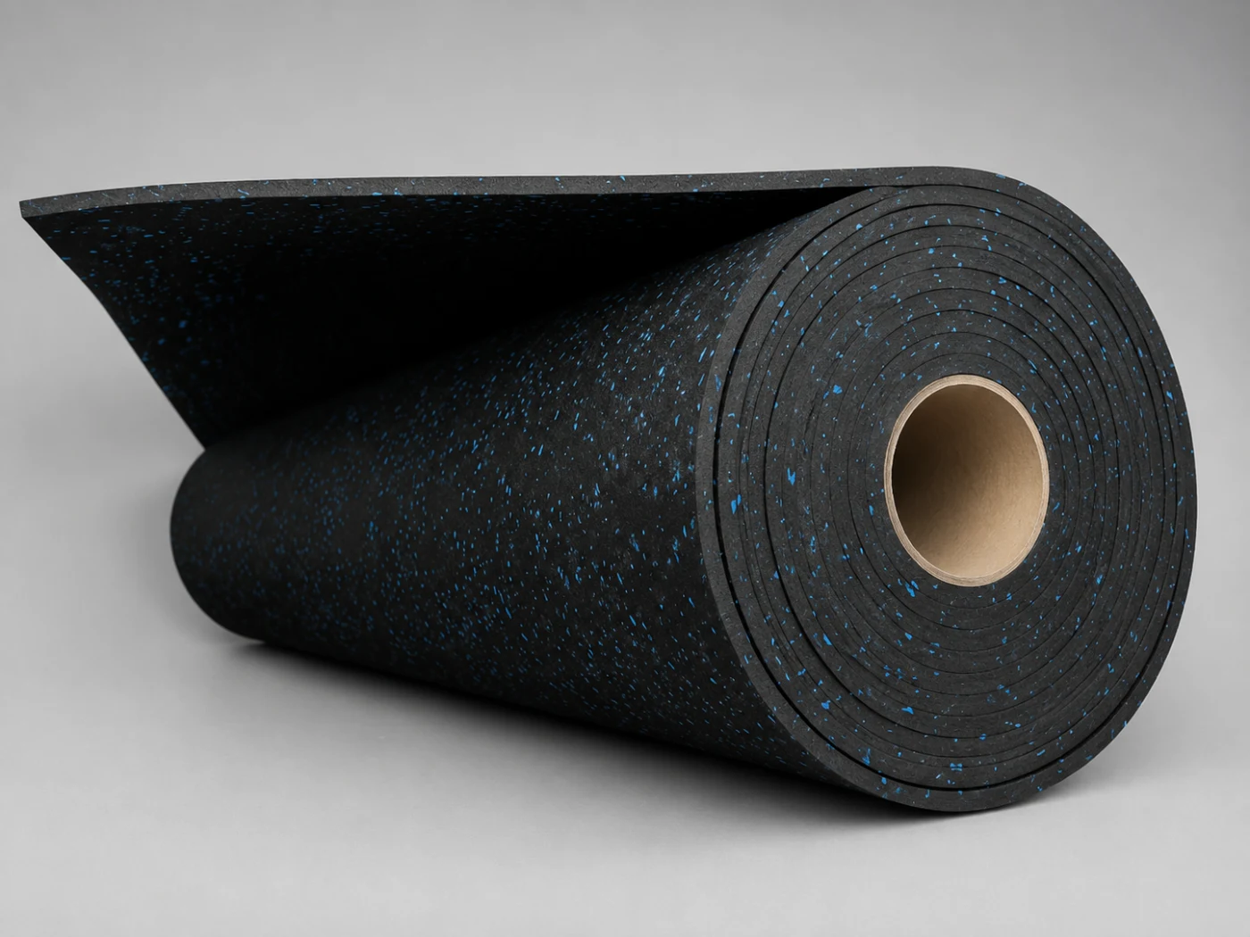 Tapete para gimnasio en rollo con chispas azules · vista 2