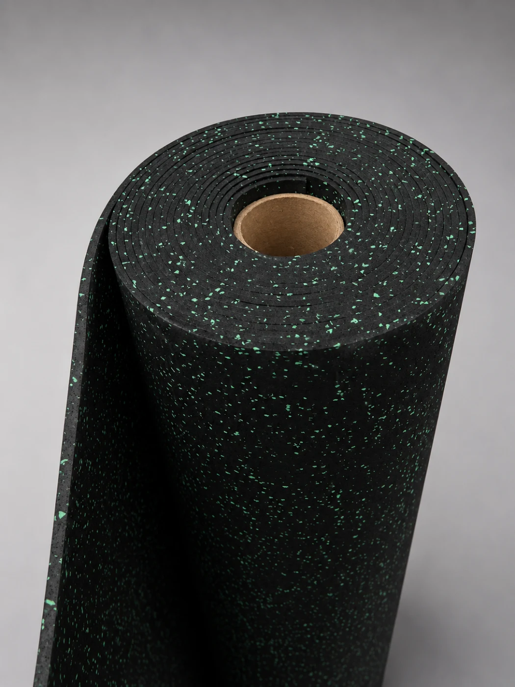 Tapete para gimnasio en rollo con chispas verdes · vista 2